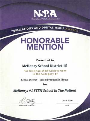 video NSPRA Award 2